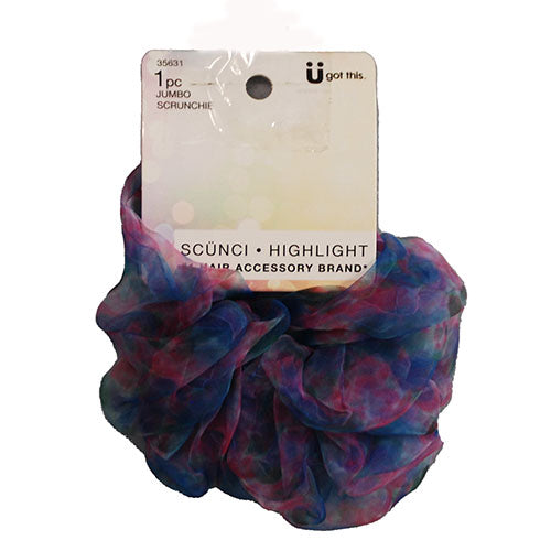 SCUNCI JUMBO SCRUNCHIE 1PK (BLUE/GREEN/PURPLE) NI