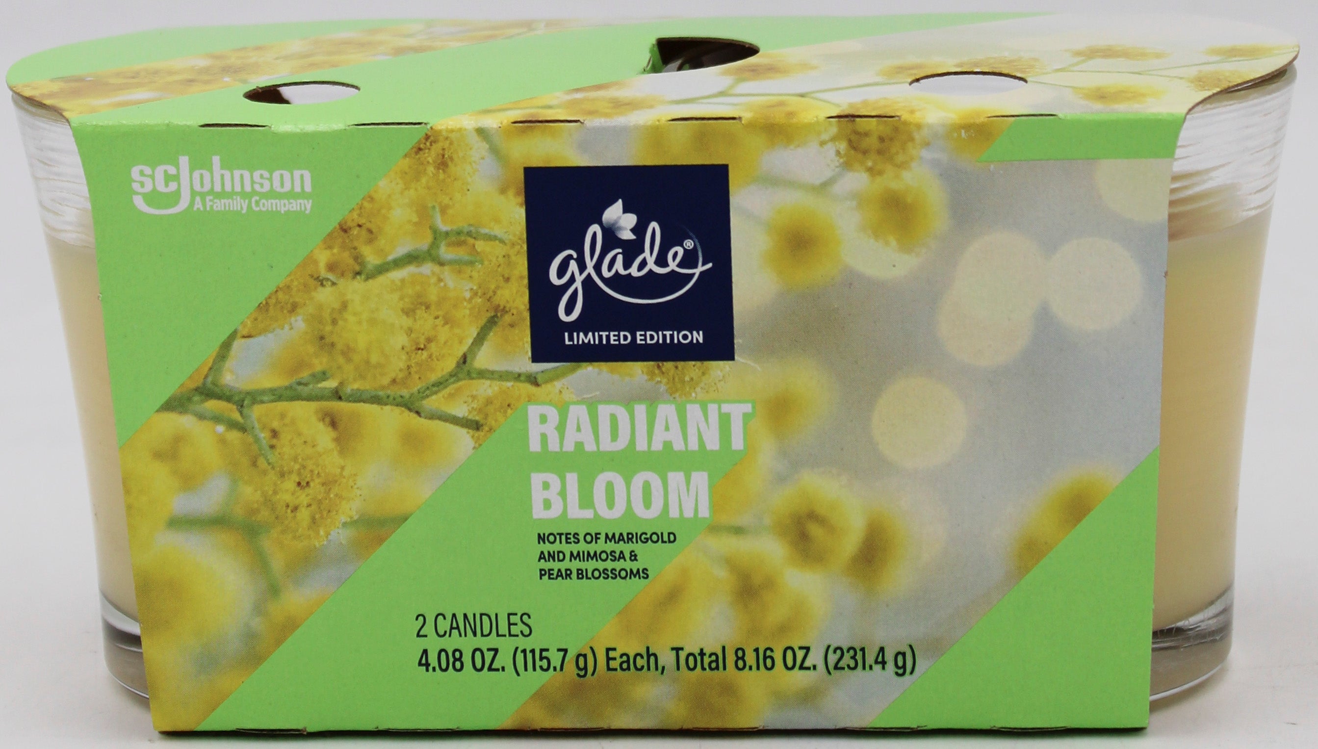 GLADE CANDLE RADIANT BLOOM 2ct 4.08oz US