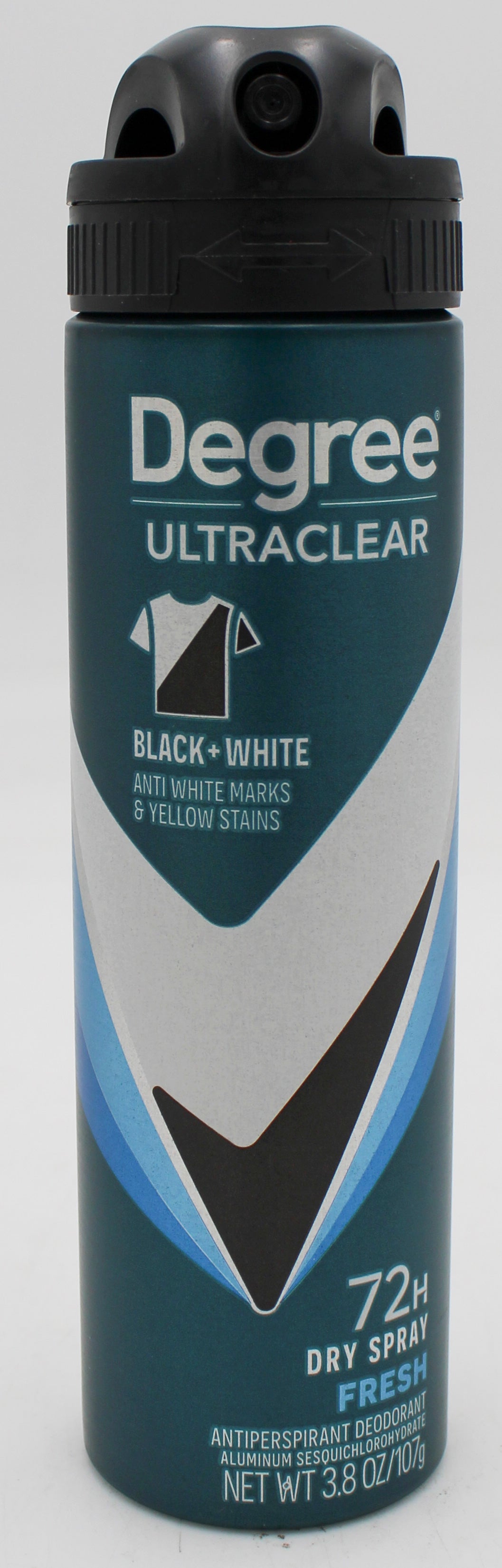DEGREE FOR MEN ANTIPERSPIRANT AEROSOL ULTRA CLEAR BLACK + WHITE FRESH 3.8oz