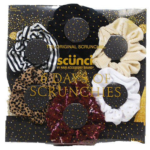 SCUNCI 6DAYS OF SCRUNCHIES GIFT SET-ASST/NI.