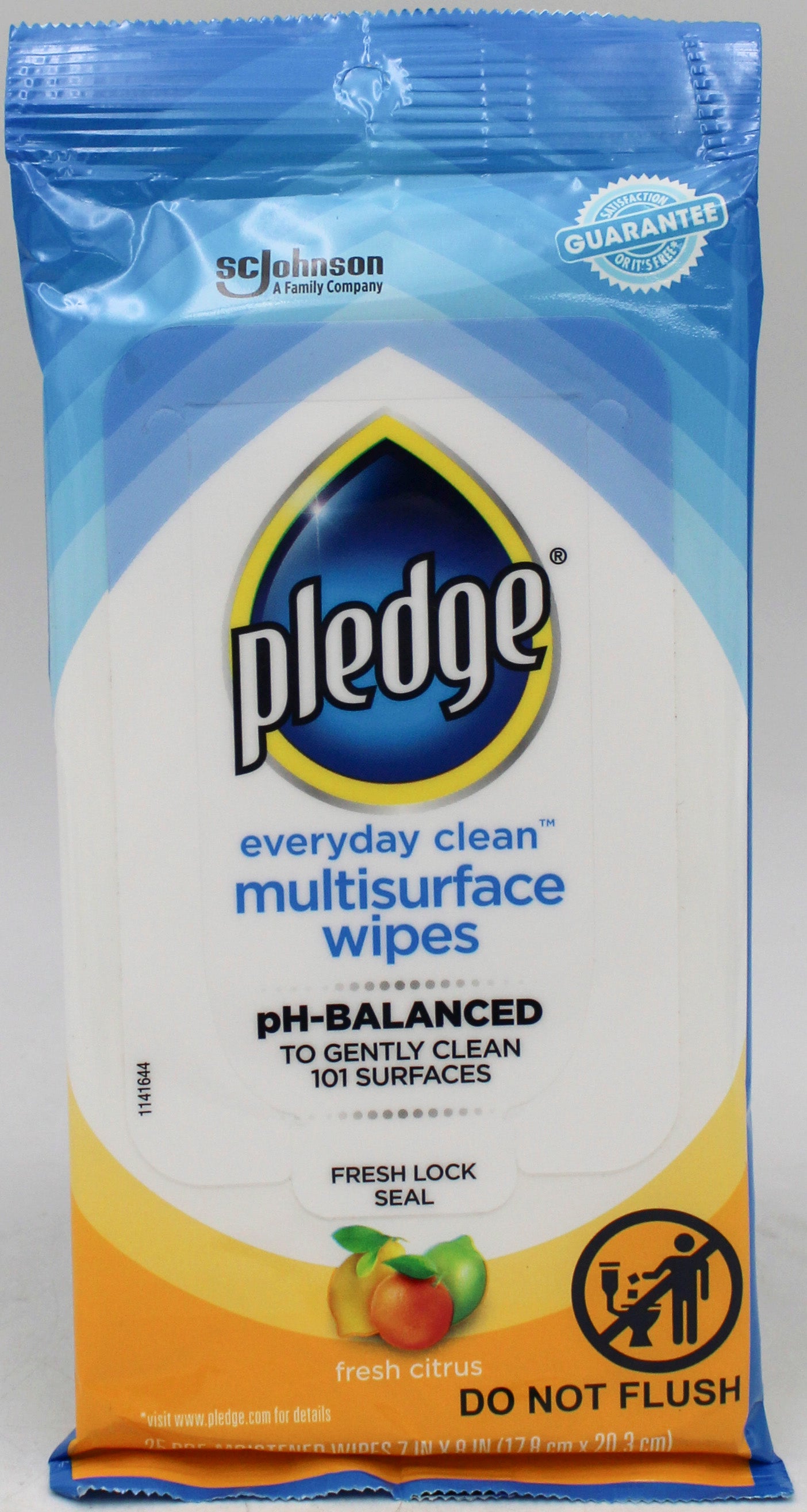 SP PLEDGE SURFACE WIPES 25CT FRESH CITRUS