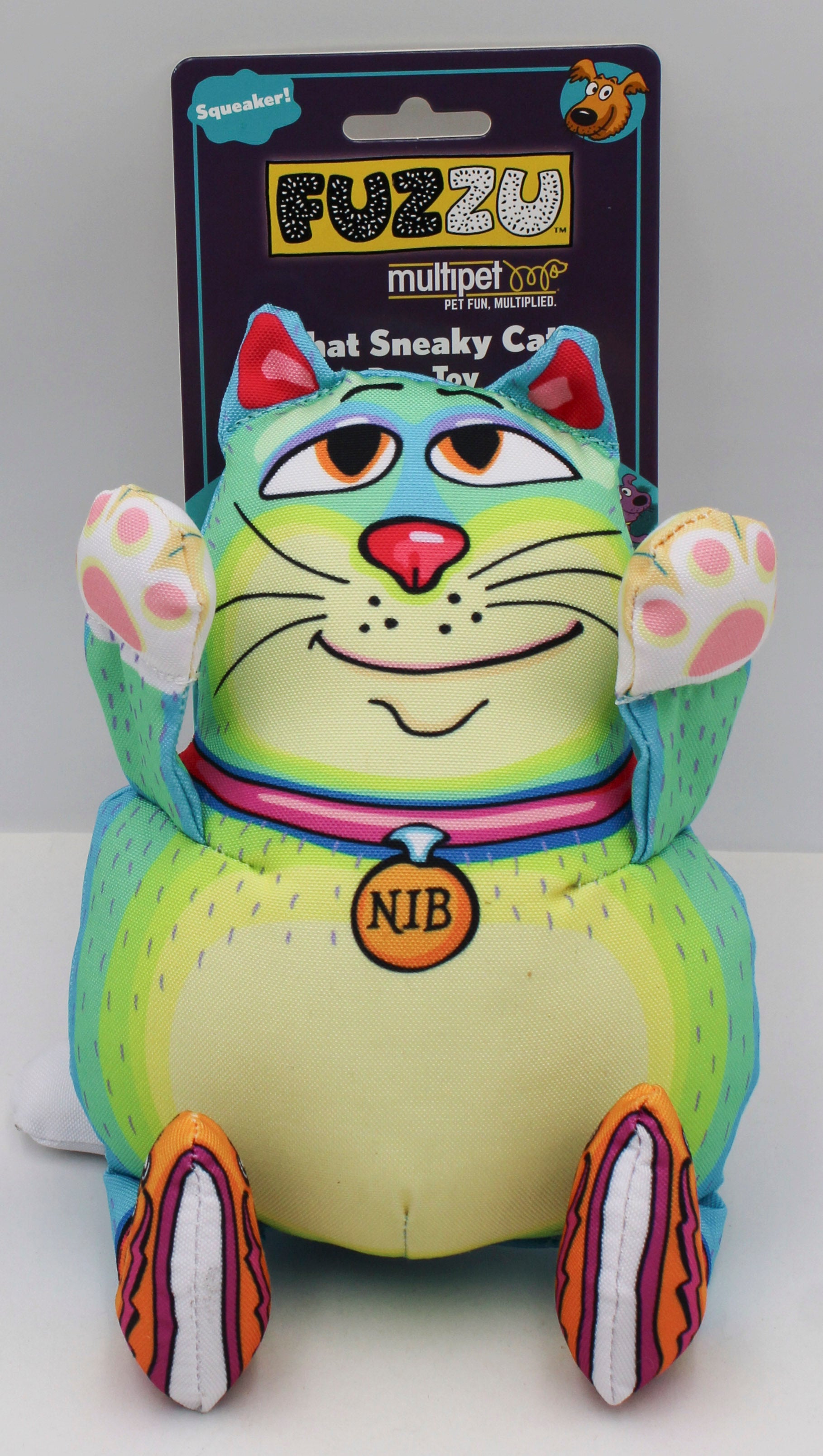 MULTIPET THAT SNEAKY CAT DOG TOY - 7.5"