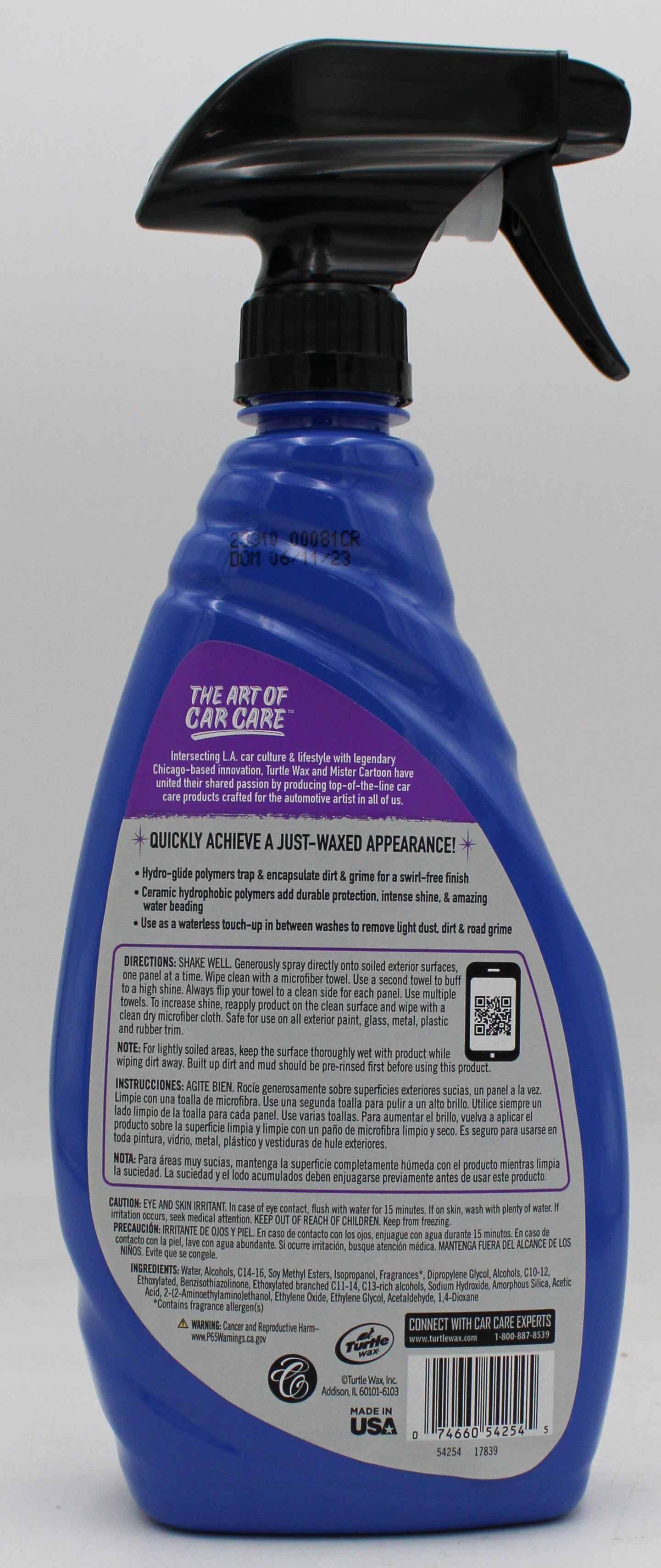 SP TURTLE WAX MISTER CARTOON QUICK DETAILER 23oz