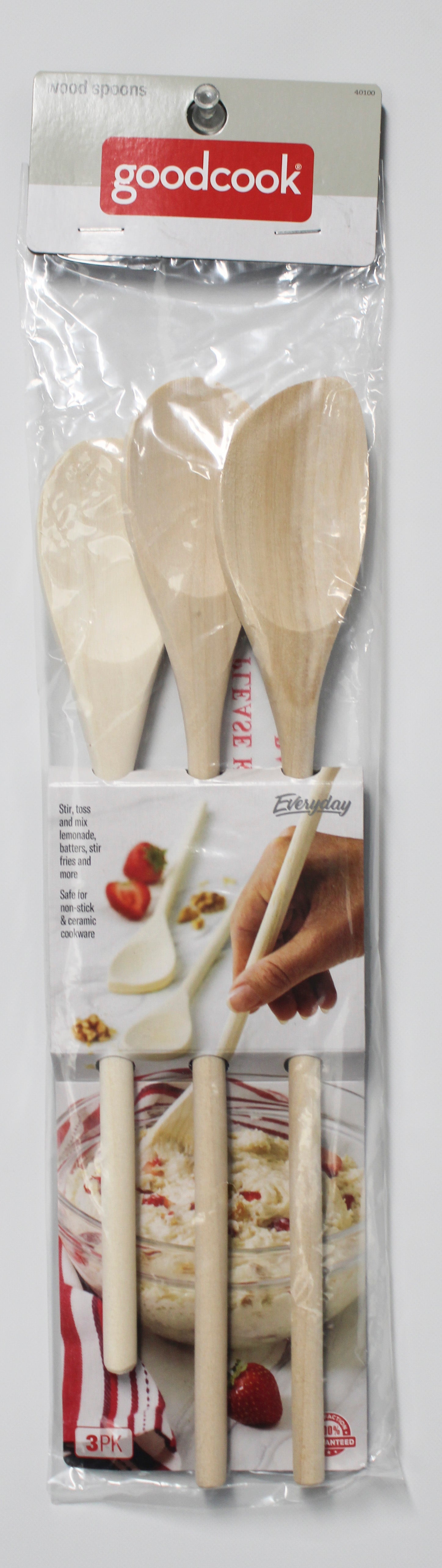 3 Piece Wooden Spoons Set - Wholesale Kitchen Utensils