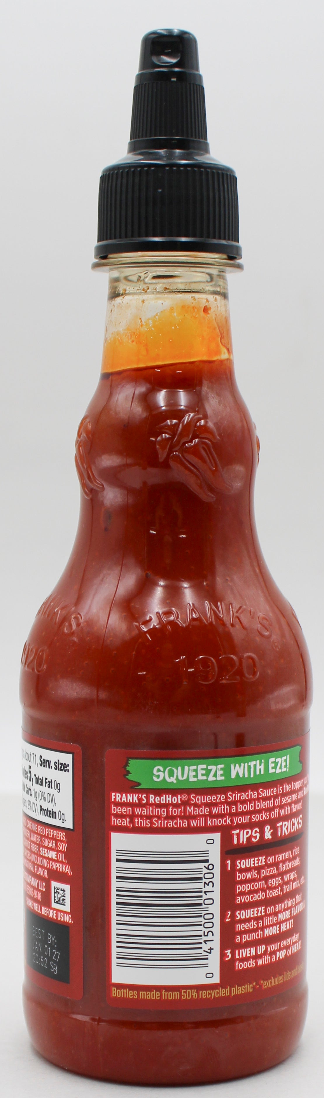 FRANKS RED HOT SRIRACHA SCE SQZ 12 FL Oz BB 1/1/27