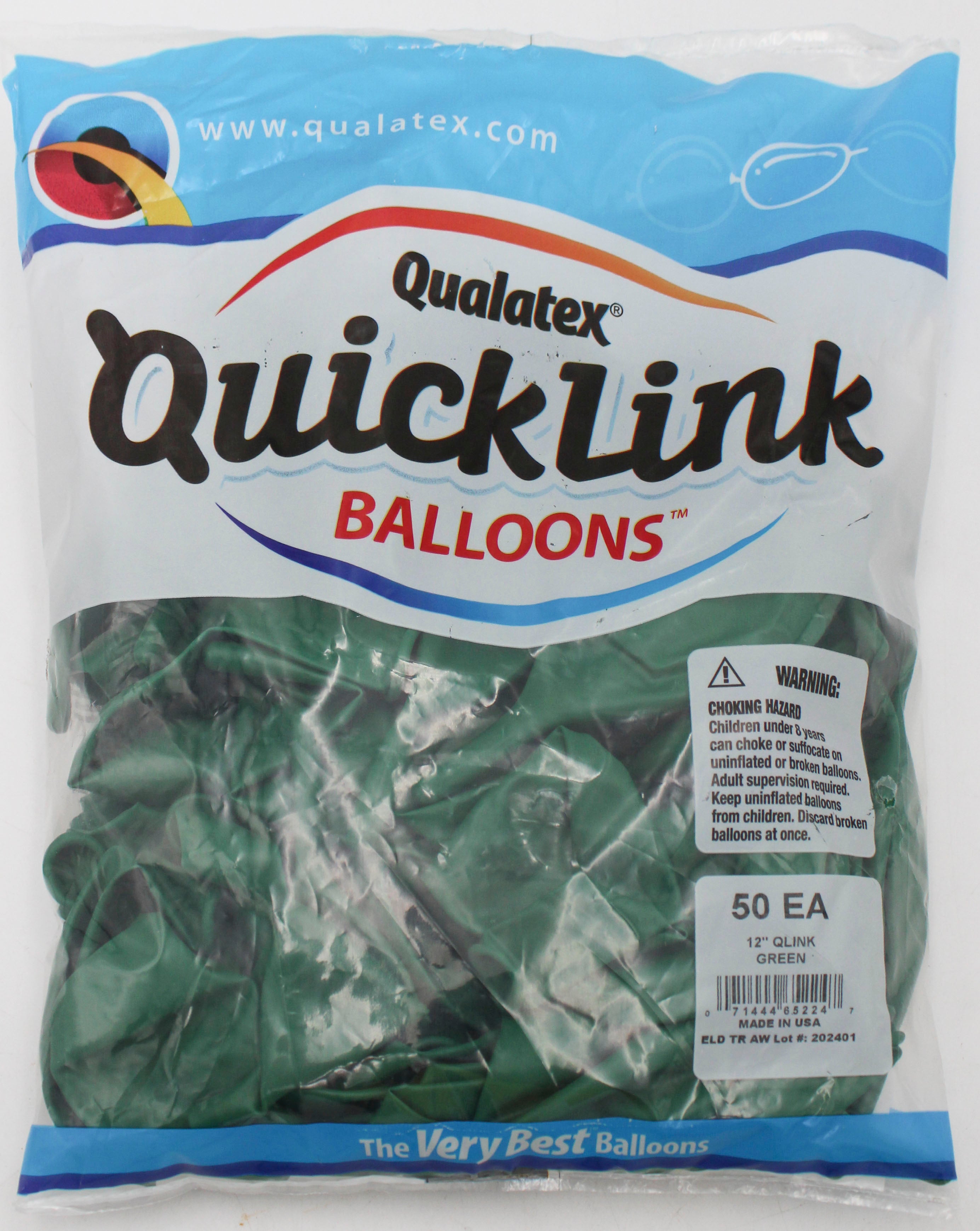 12" QLINK LATEX PLAIN 050CT GREEN