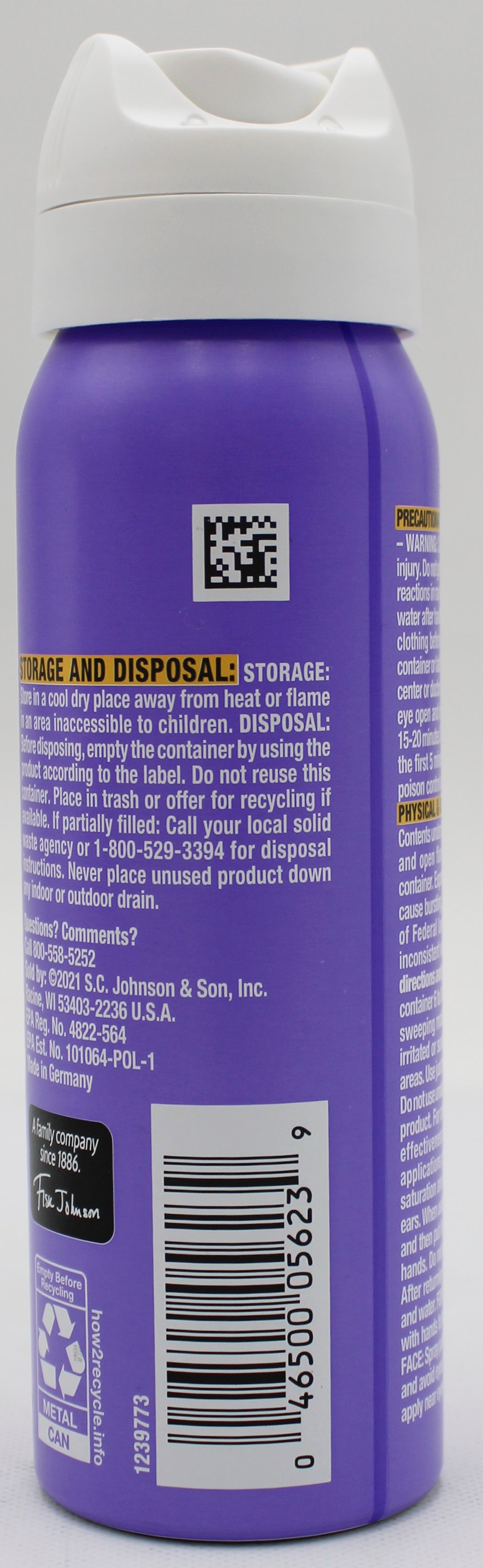 OFF CLEAN FEEL AEROSOL INSECT REPELLENT 2.5oz