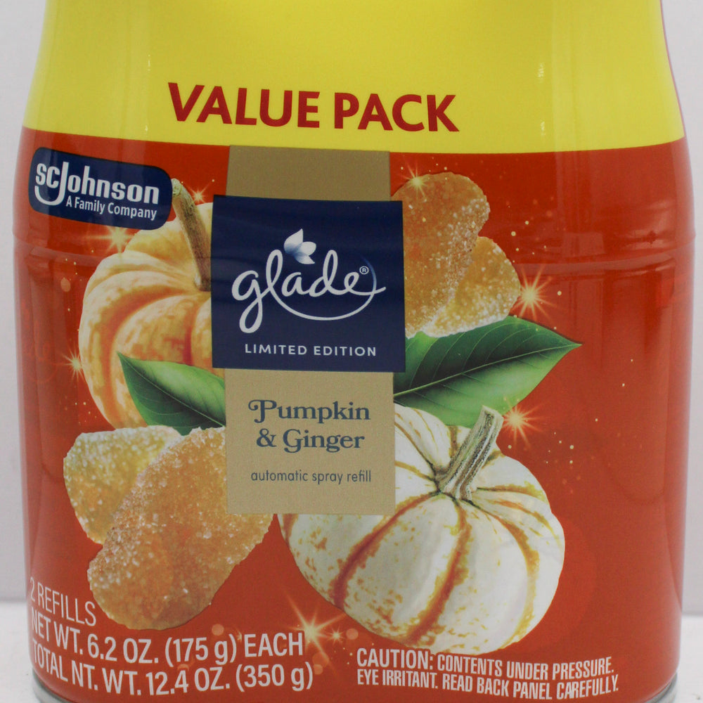 GLADE AUTOMATIC SPRAY PUMPKIN & GINGER 2 REFILLS 6.2oz US