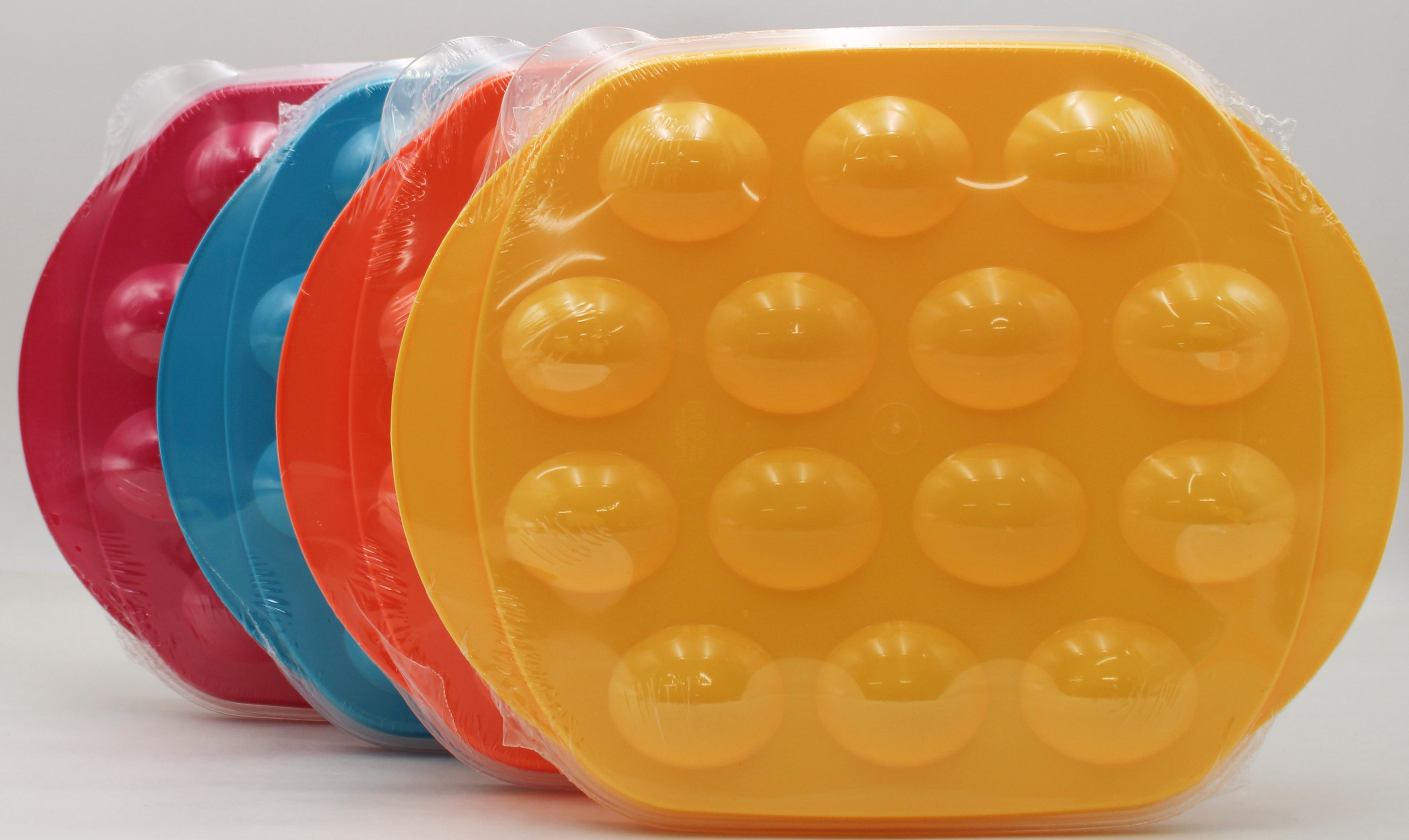 Deviled Egg Tray with Cover Assorted Colors CDU