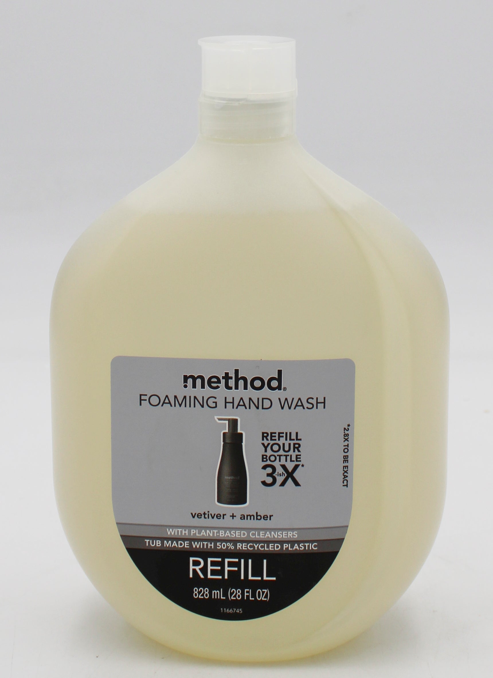 SP METHOD FOAMING HAND WASH REFILL VETIVER + AMBER 28oz.