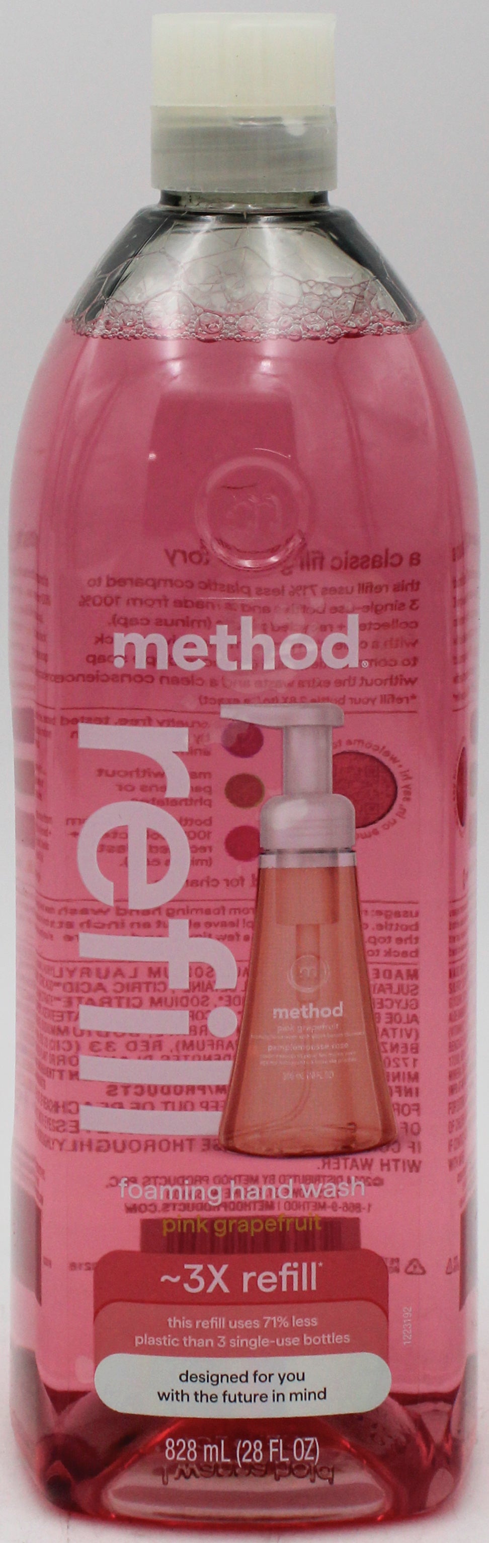 SP METHOD FOAMING HAND WASH REFIIL 28oz PINK GRAPEFRUIT