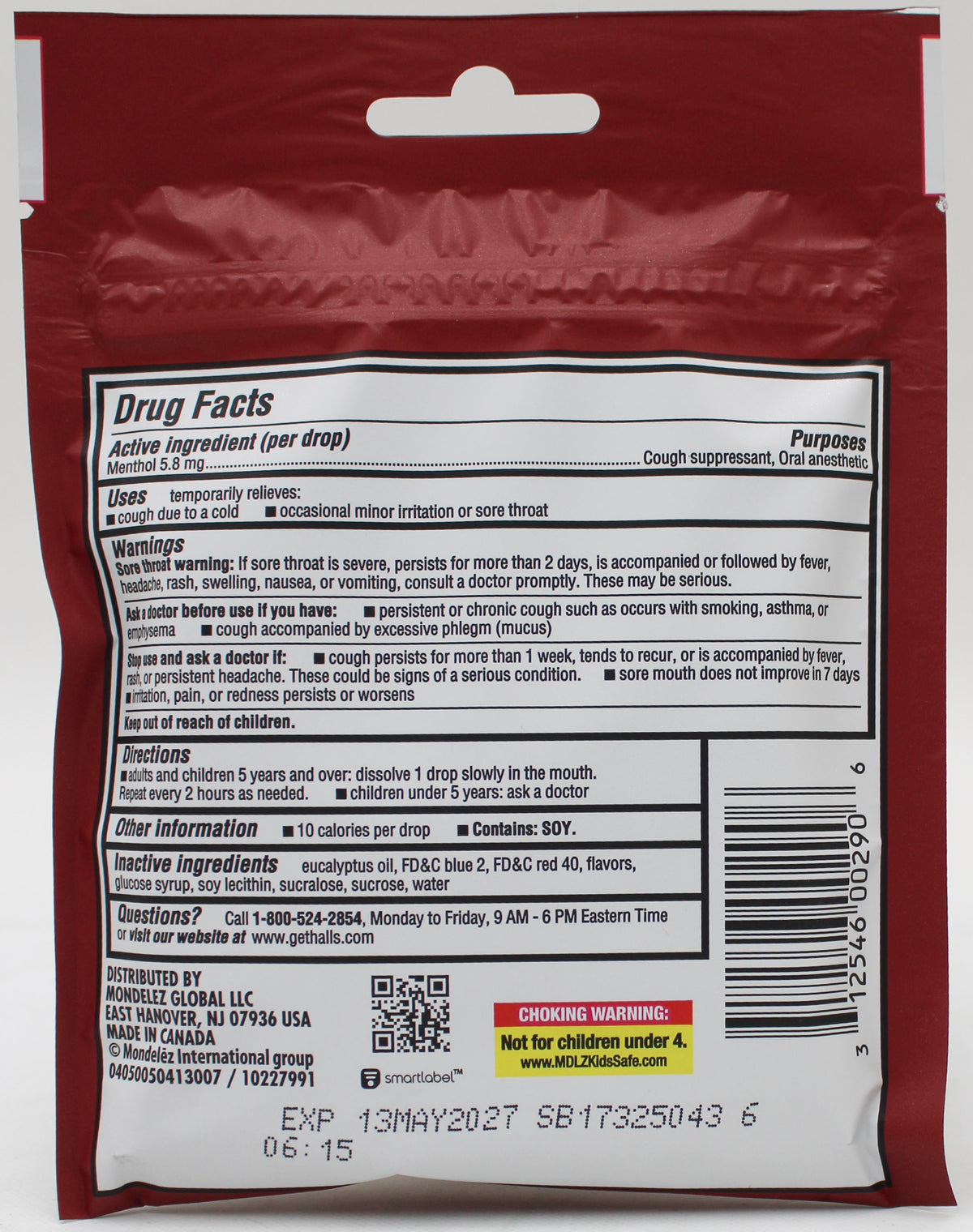 HALLS CHERRY BAG 14 PC EXP 5/13/27