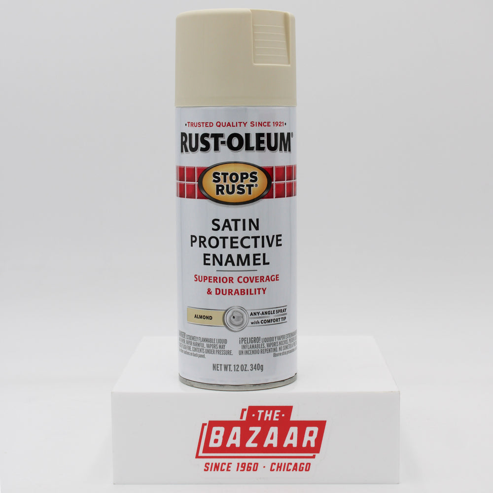 RUST-OLEUM STOPS RUST SPRAY PAINT 12 oz. SATIN ALMOND NI