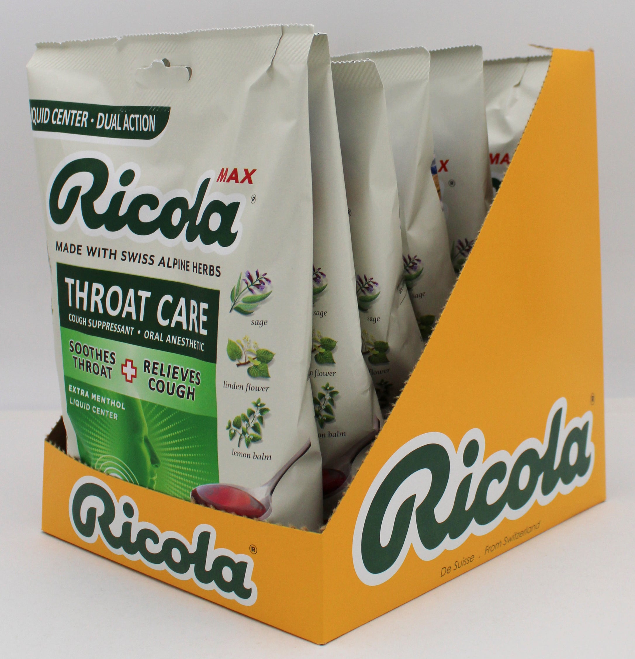 RICOLA 34 CT BAG MAX CHERRY THROAT CARE EXP 2/15/27