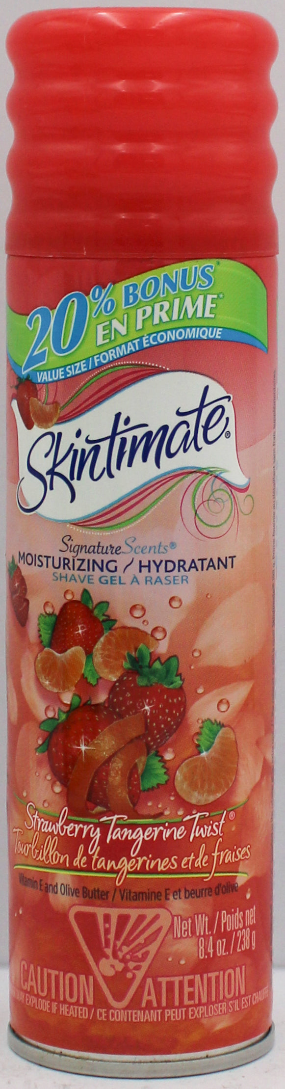 SkinMate Shave Gel Strawberry Tangerine 8.4oz