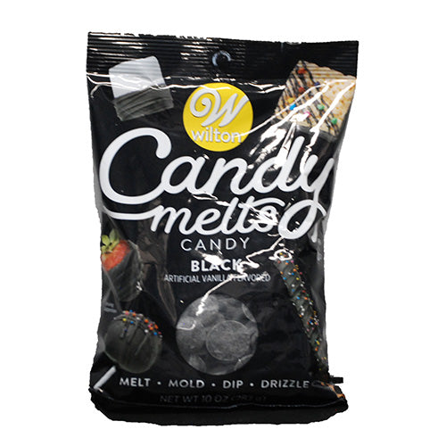 WILTON CANDY MELTS BLACK 10OZ-VANILLA FLAVOR EXP 11/23