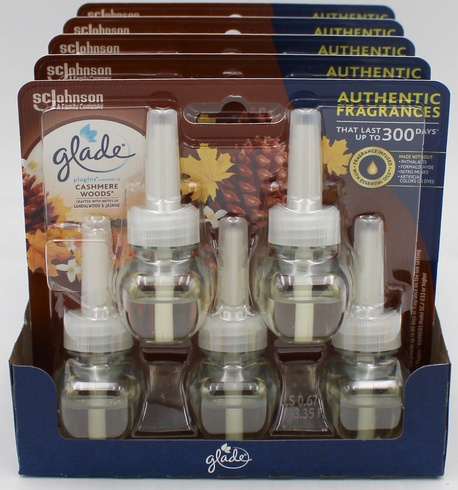 GLADE PLUGINS SCENTED OIL CASHMERE WOODS 5ct 0.67floz US