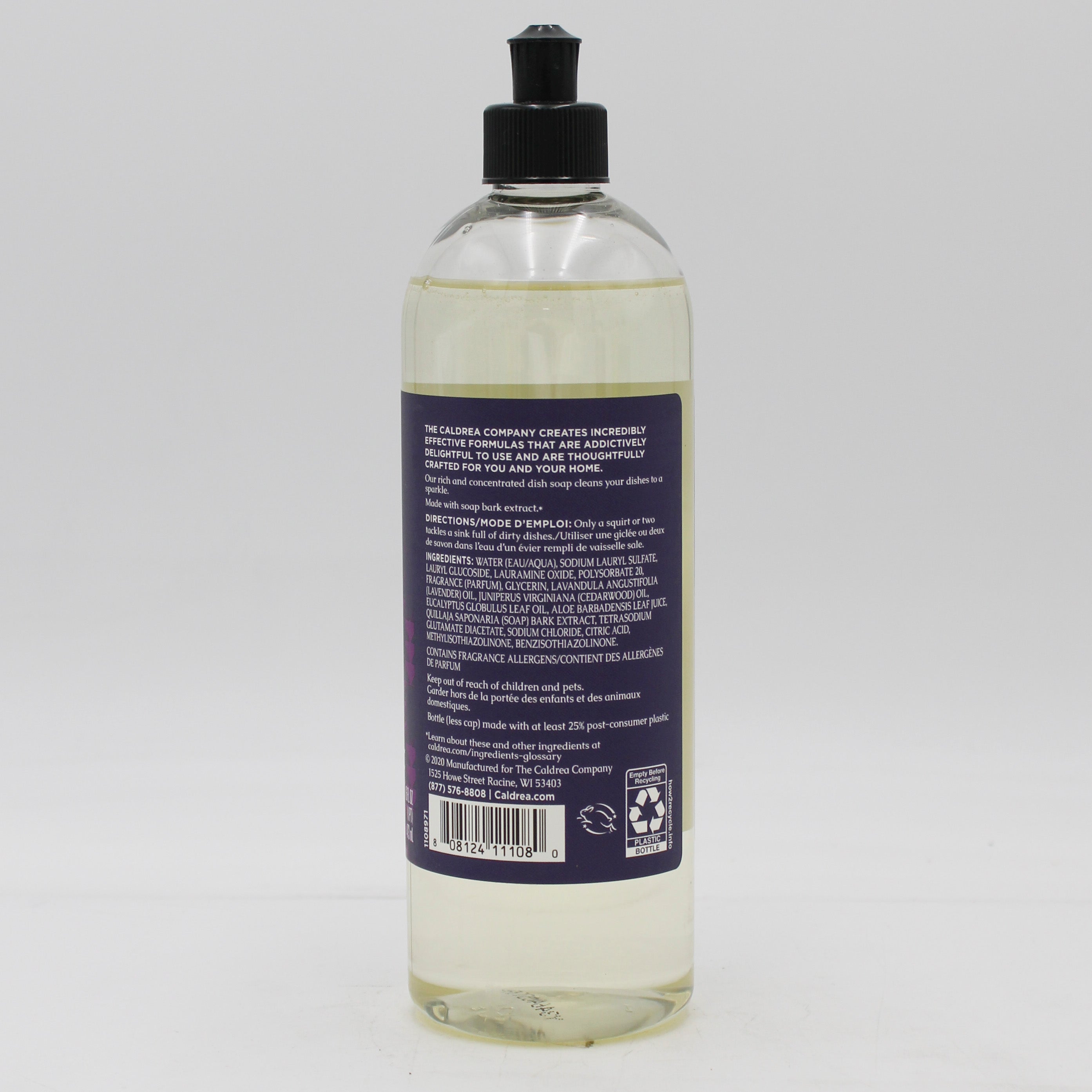 CALDREA DISH SOAP LAVENDER CEDAR LEAF 16oz US.