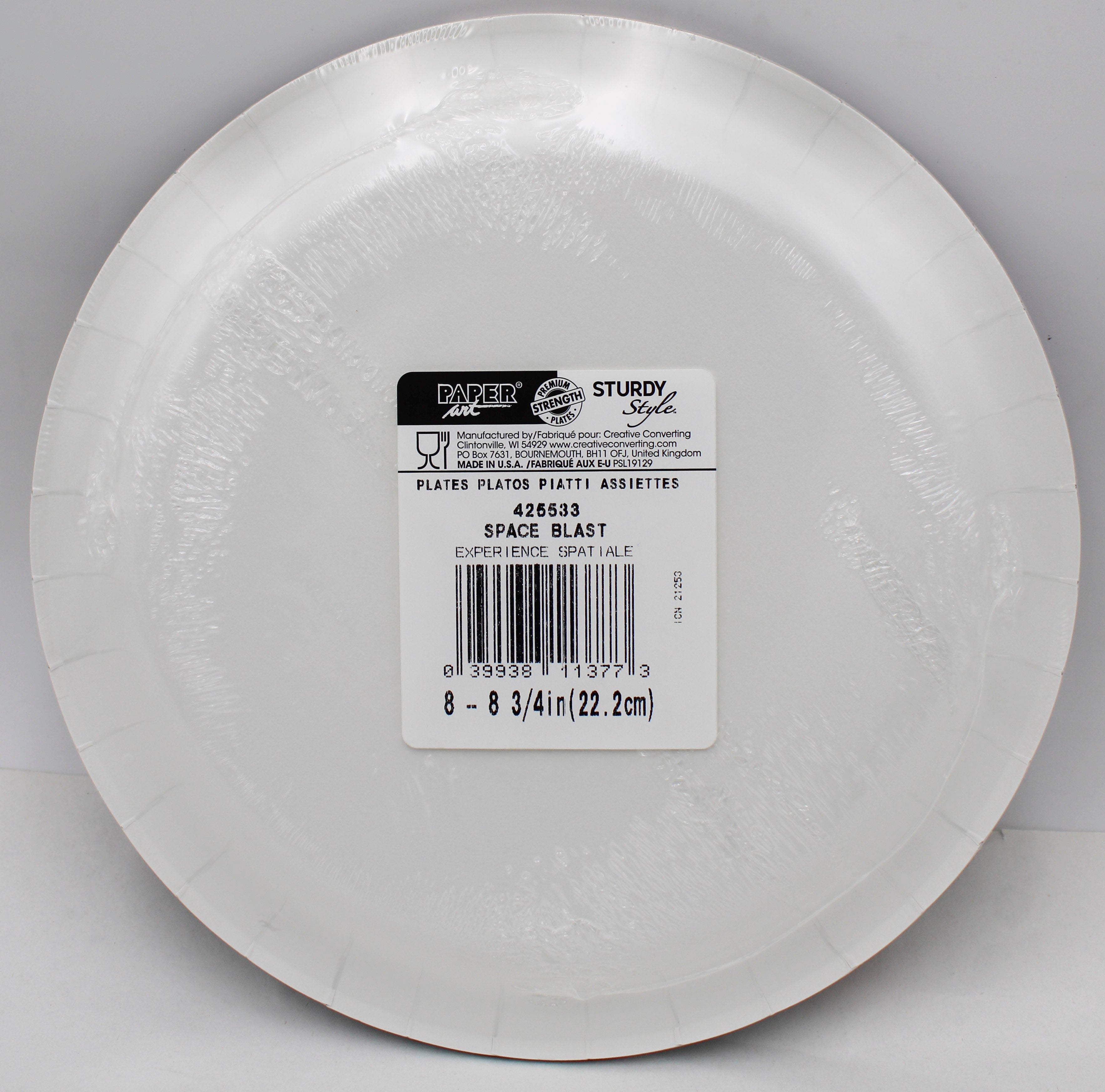 9" PAPER DINNER PLATE 8CT SPACE BLAST