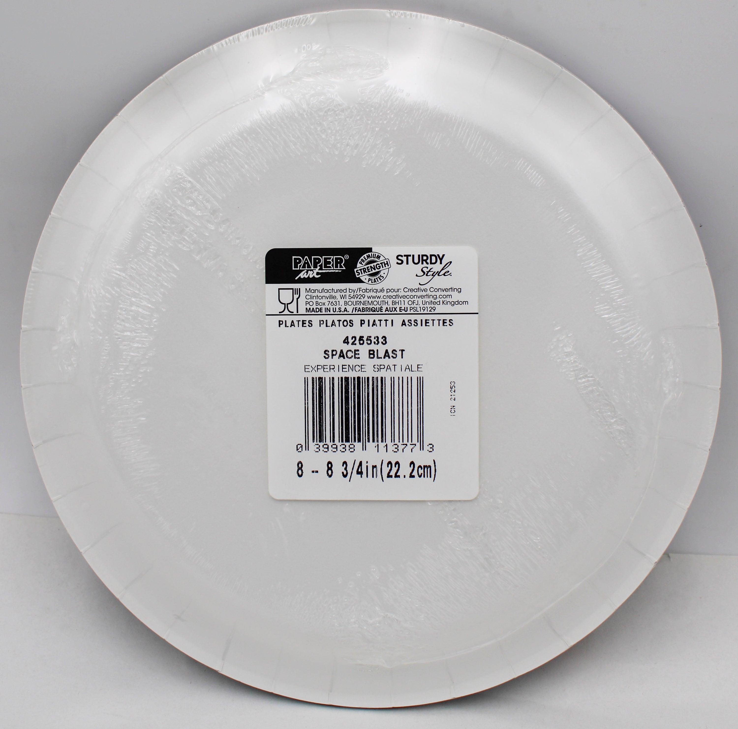 9" PAPER DINNER PLATE 8CT SPACE BLAST