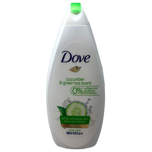 DOVE BODYWASH 500ML/16.9OZ -CUCUMBER/GREEN TEA