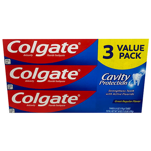 COLG T/PASTE 6oz/3PK(10/22)REG/NI