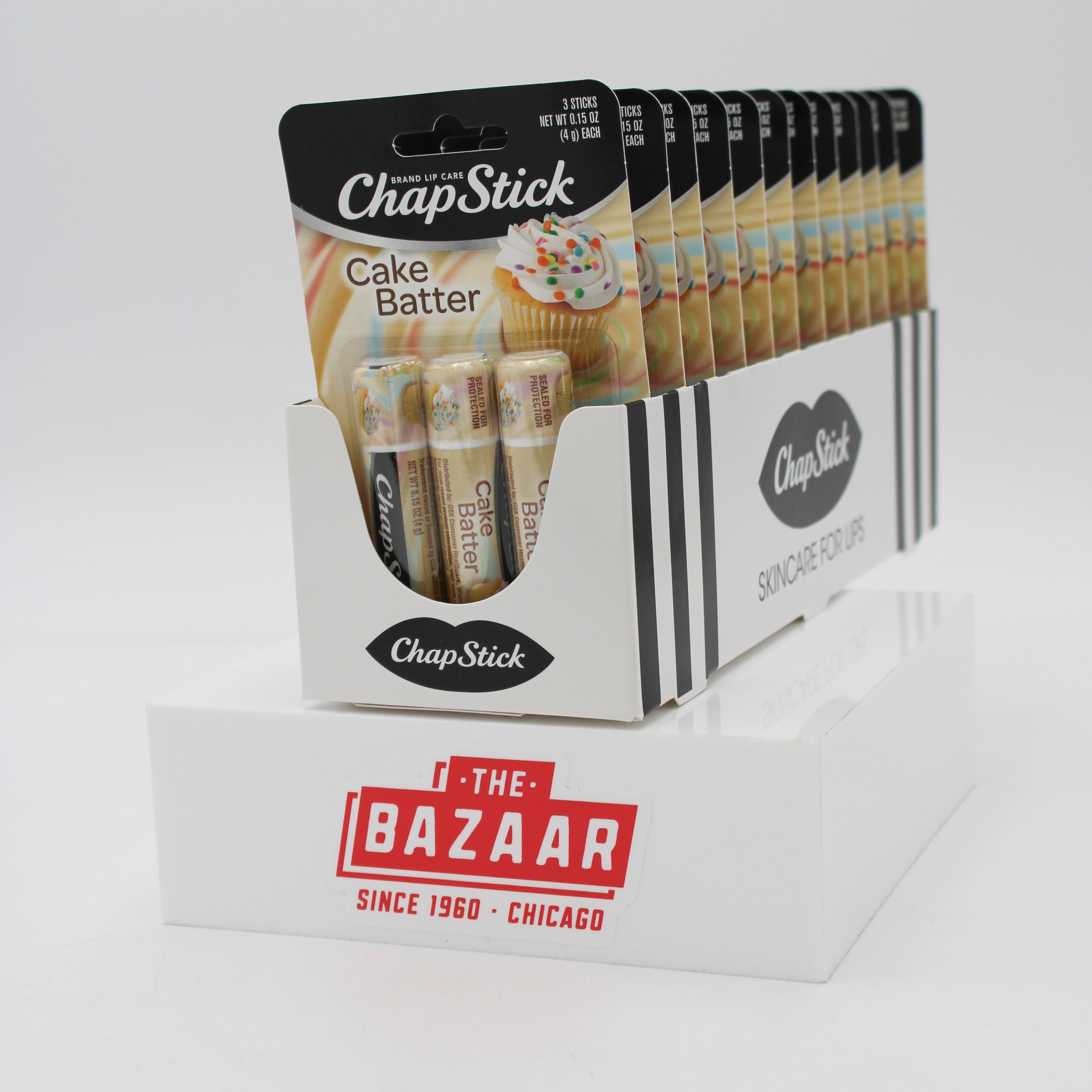 CHAPSTICK CAKE BATTER 3ct 0.15oz 8/31/2025
