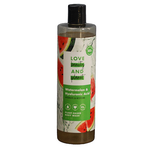 LOVE BEAUTY & PLANET BODY WASH 20OZ-WATERMELON&HYALURONIC ACID