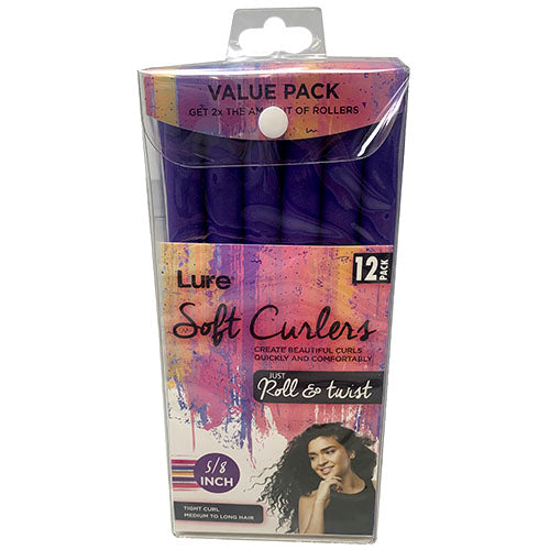 ROLL/TWST SOFT CURLR 5/8" 12CR-PRPL.
