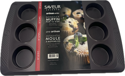 SAVEUR ARTISAN NONSTICK 12CUP MUFFIN PAN NI