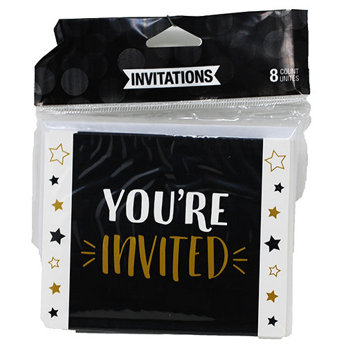 GRAD ADVENTURE INVITATIONS 8CT- "YOU'RE INVITED"