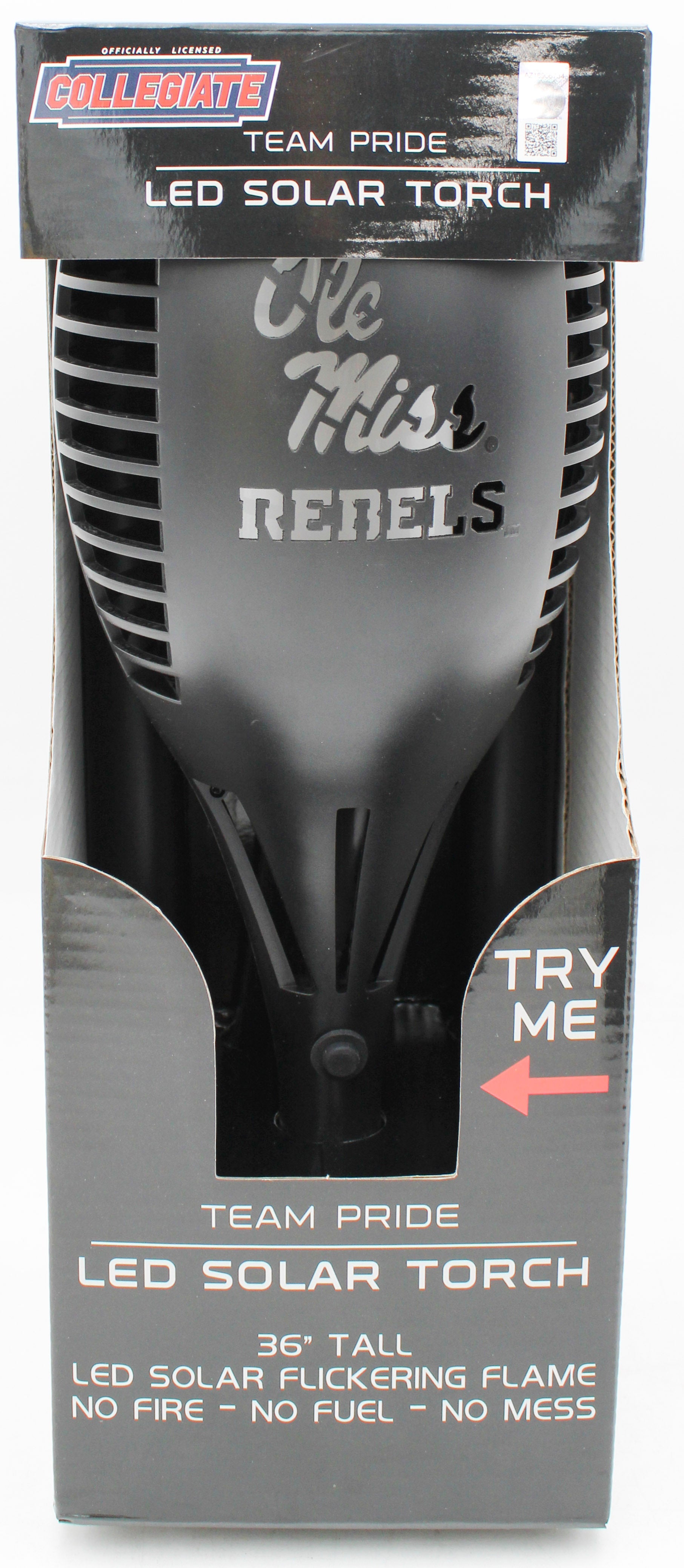NCAA MISSISSIPPI OLE MISS LED SOLAR TORCH  36"