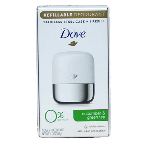 DOVE DS DEODORANT CCMBR+GRN TEA STARTER KIT 1.13oz/1 CASE+1 REFILL EXP 3/24