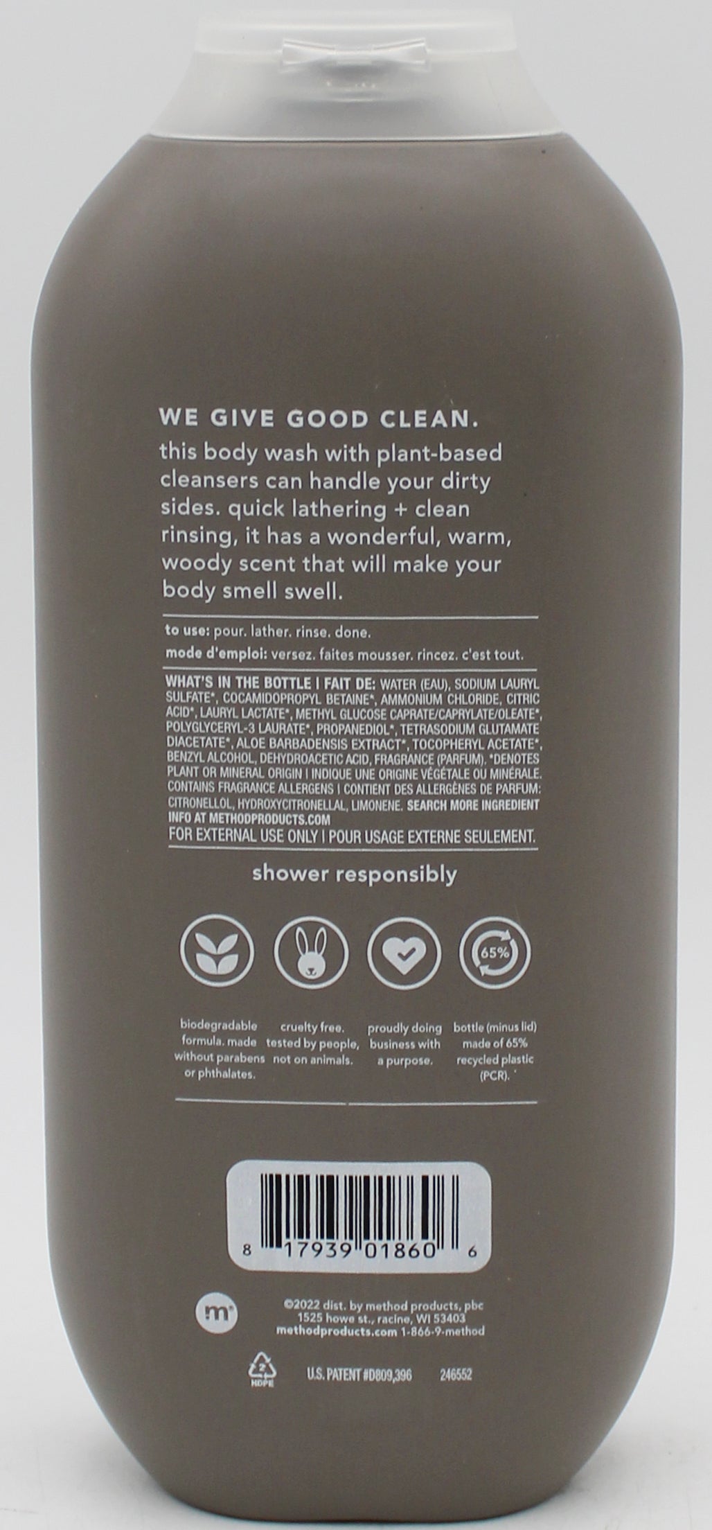 SP METHOD MEN BODY WASH 18oz CEDAR + CYPRESS