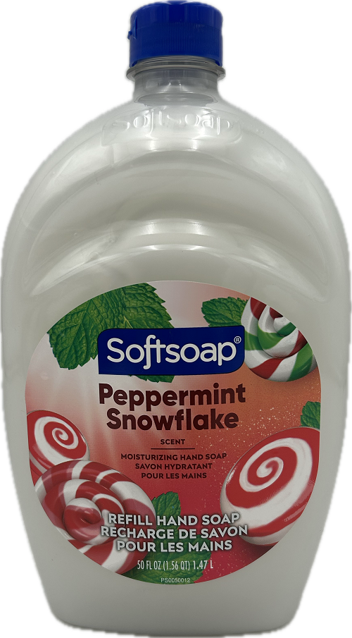 SOFTSOAP LIQUID HAND SOAP PEPPERMINT SNOWFLAKE REFILL 50floz NI