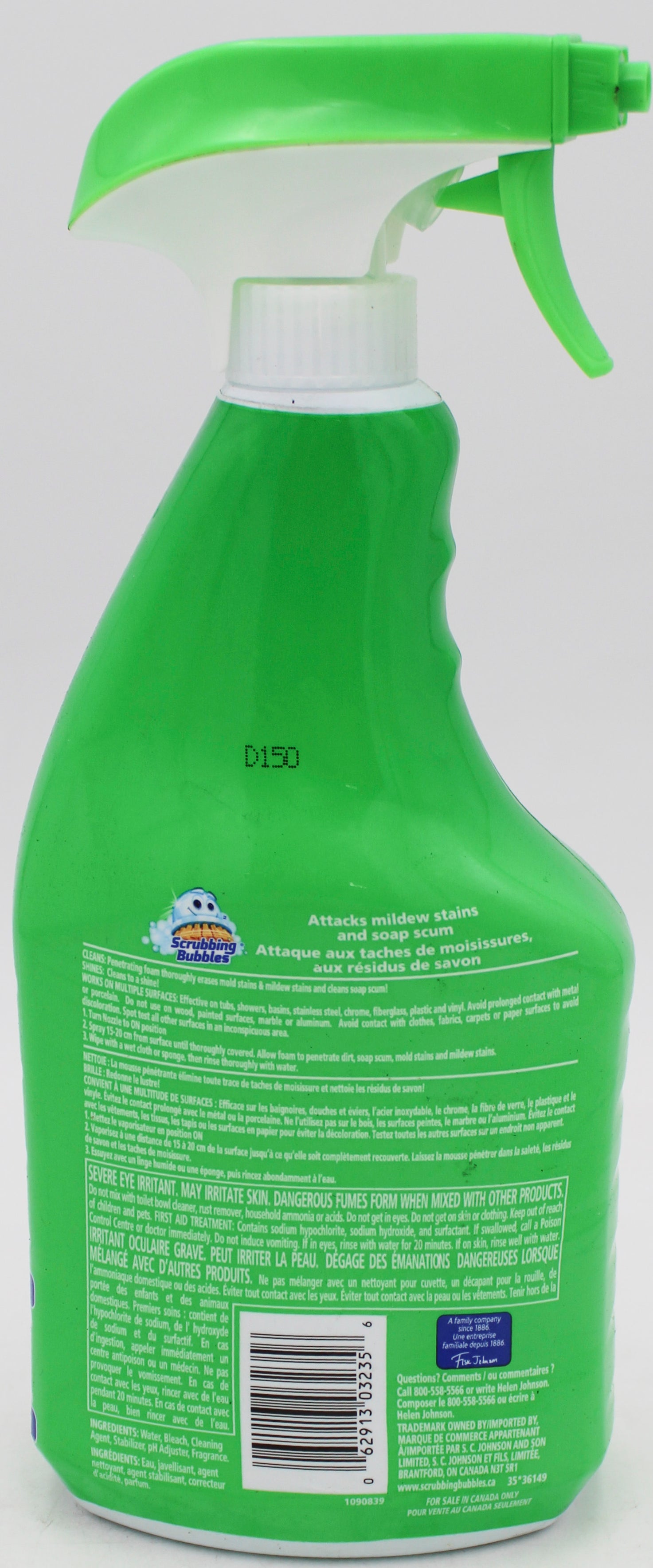 SP SCRUBBING BUBBLES BATHROOM CLEANER WITH BLEACH 946 ml