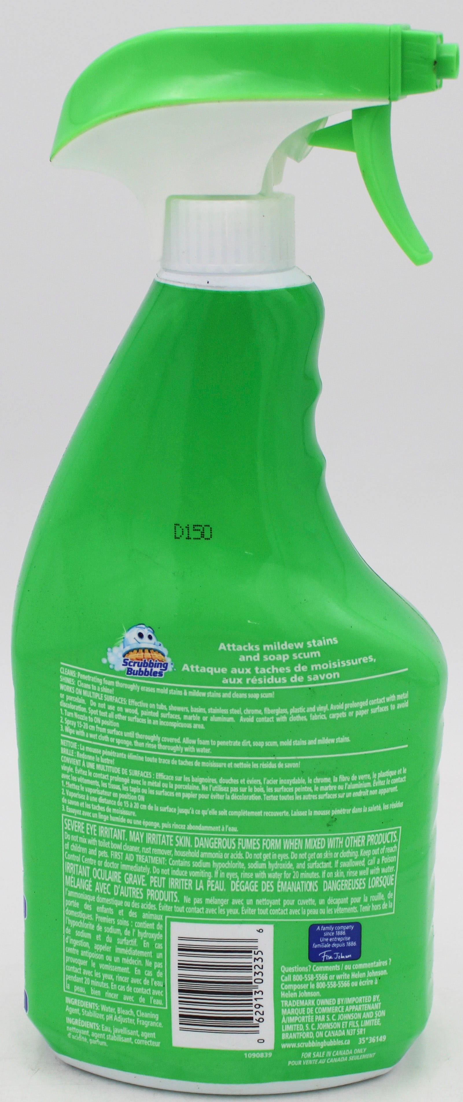 SP SCRUBBING BUBBLES BATHROOM CLEANER WITH BLEACH 946 ml