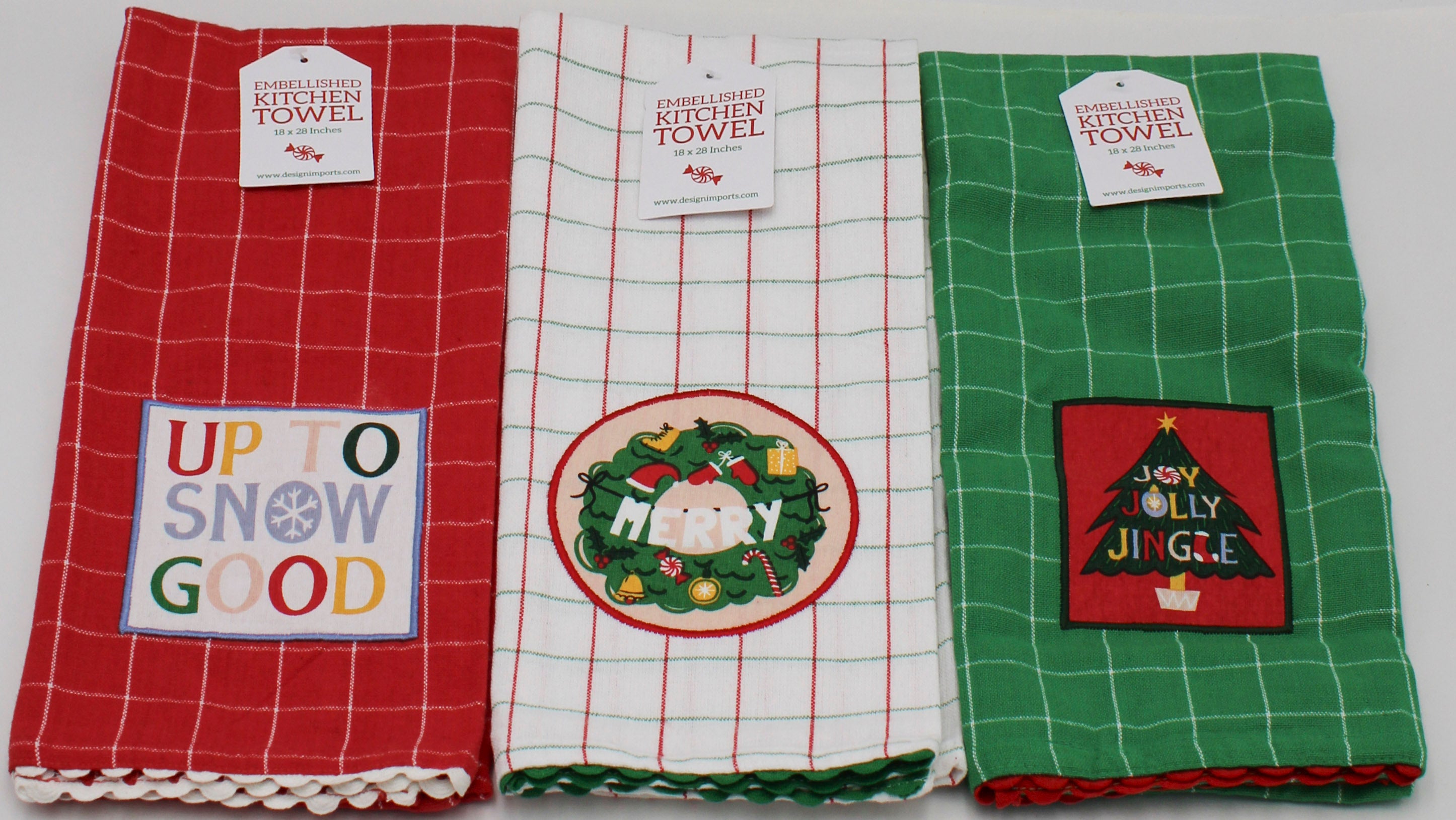 ASST JOLLY HOLIDAY DISHTOWEL