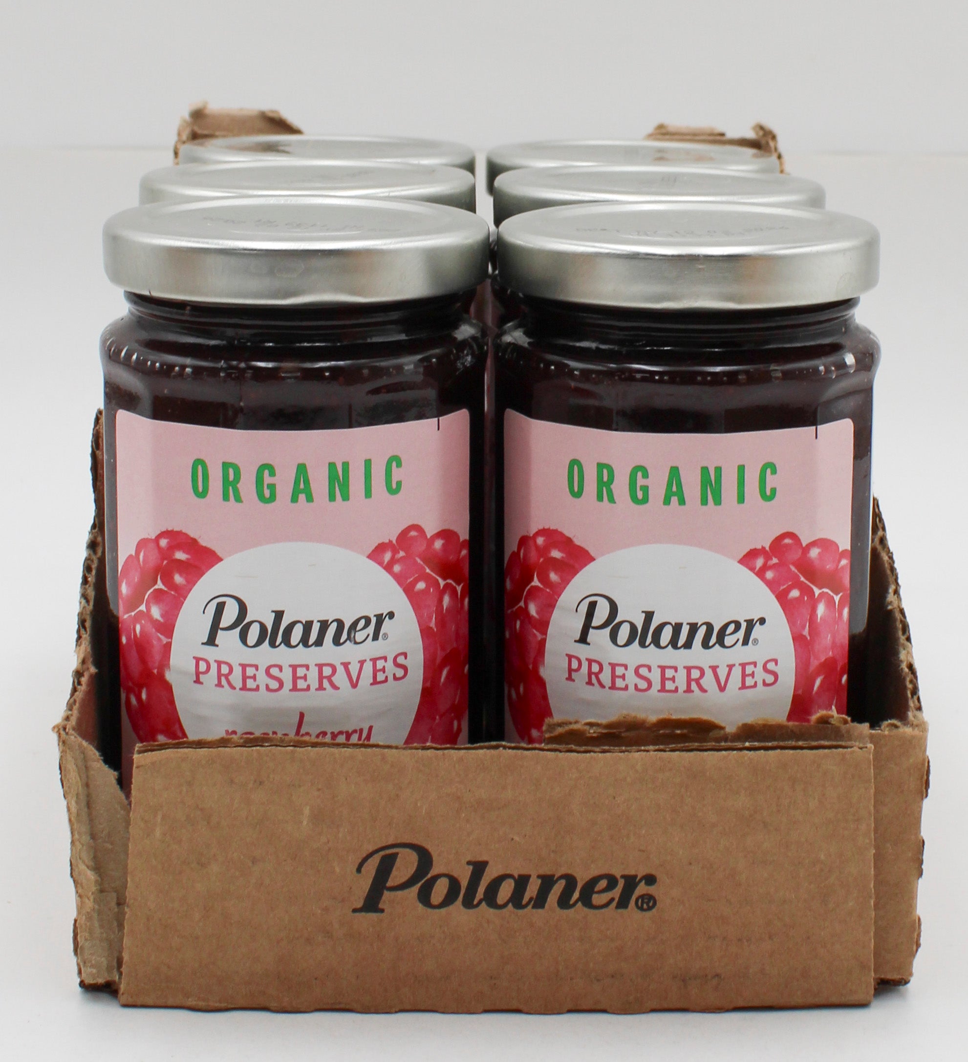 POLANER ORGANIC RASPBERRY PRESERVES 10.3 Oz BB 12/2/26