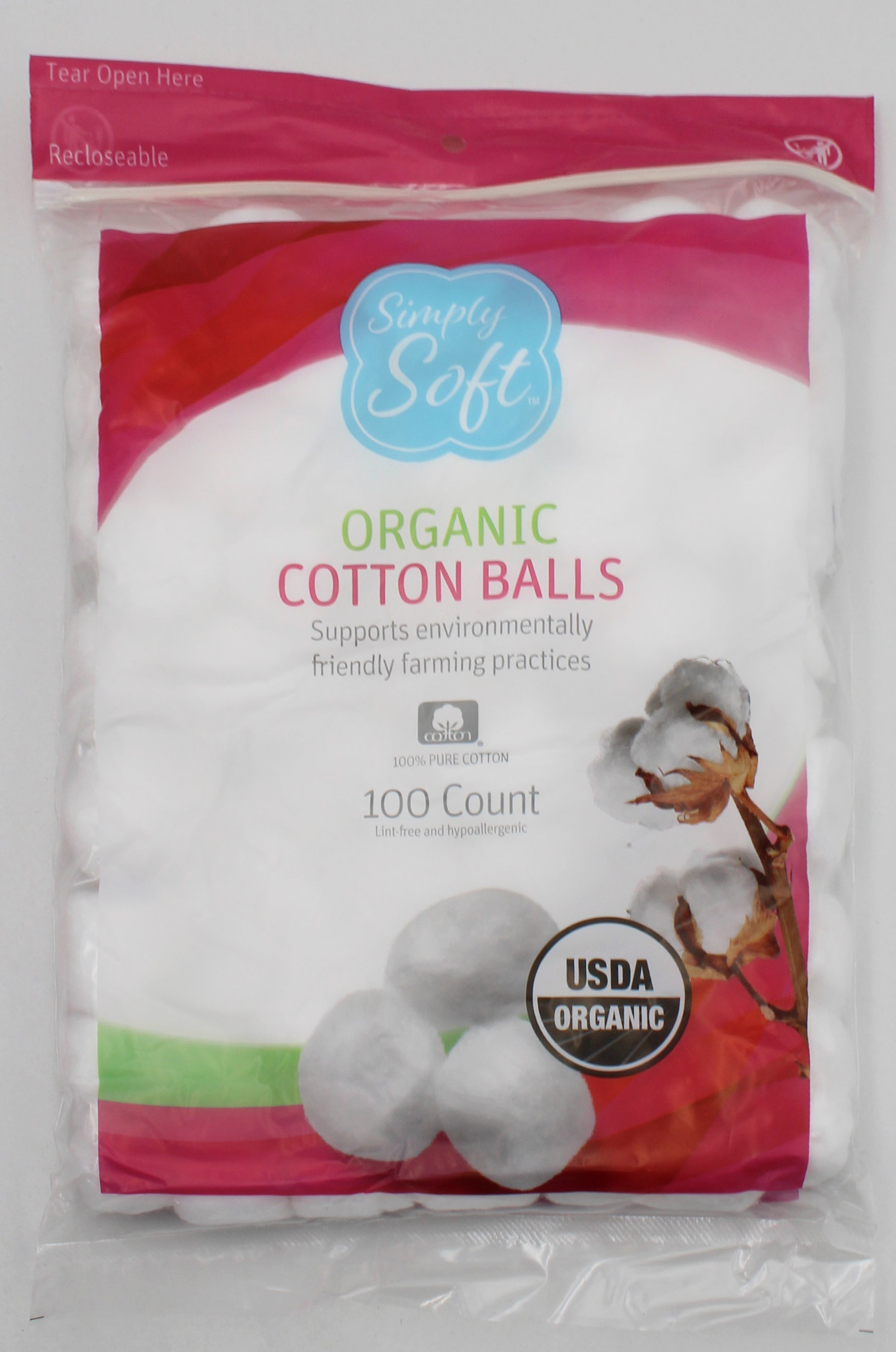COTTON BALLS 100ct ORGANIC