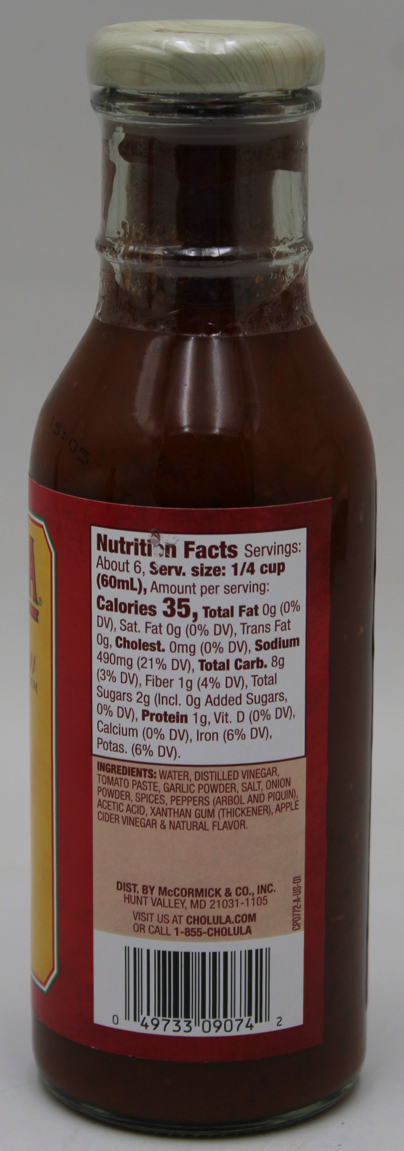 CHOLULA TACO SAUCE 12 FL OZ BB  6/7/27
