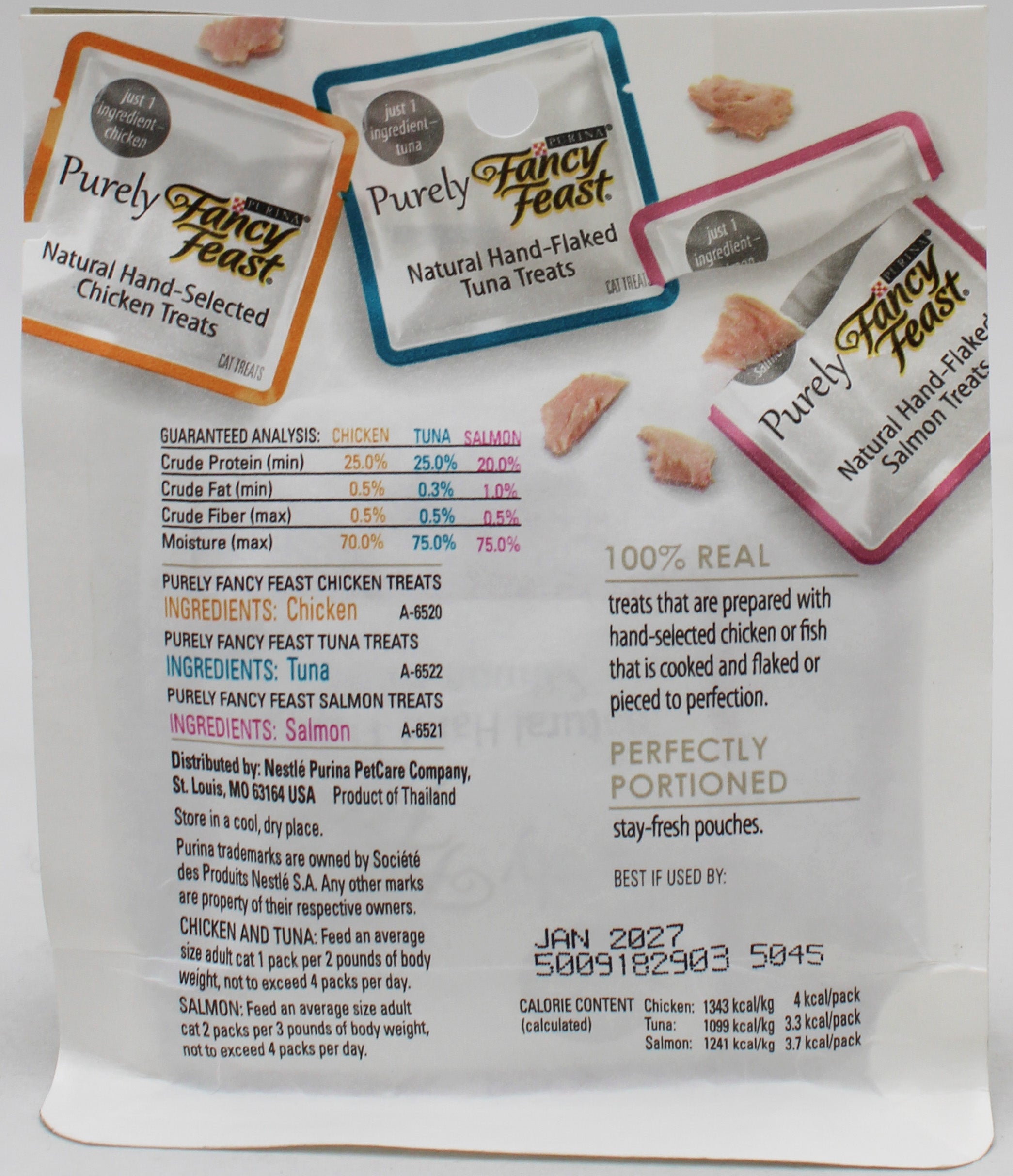 PURINA FANCY FEAST PURELY NATURAL CAT TREATS VARIETY PACK 1.06-oz BB 01.31.2027 NI