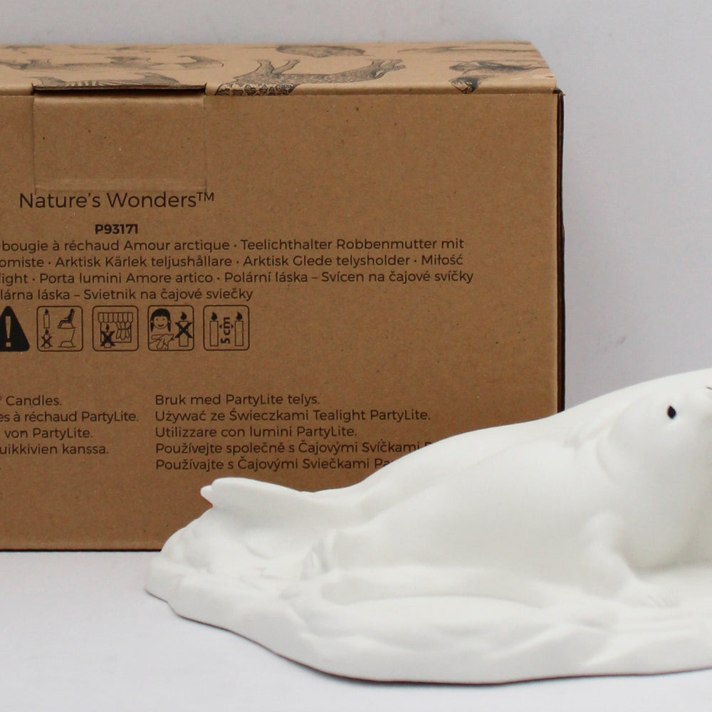 PARTYLITE ARCTIC LOVE TEALIGHT HOLDER 7"x 5"