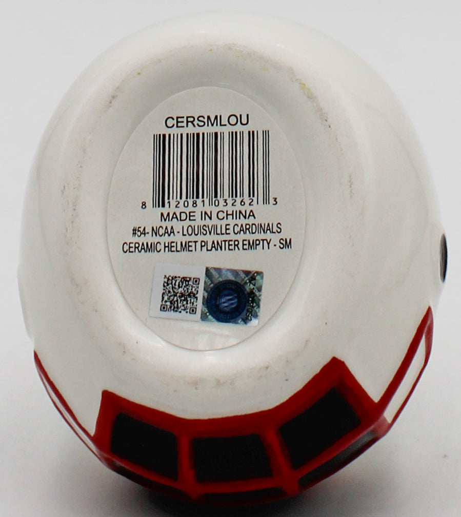 OFFICIALLY LICENCED LOUISVILLE CARDINALS SMALL CERAMIC HELMET