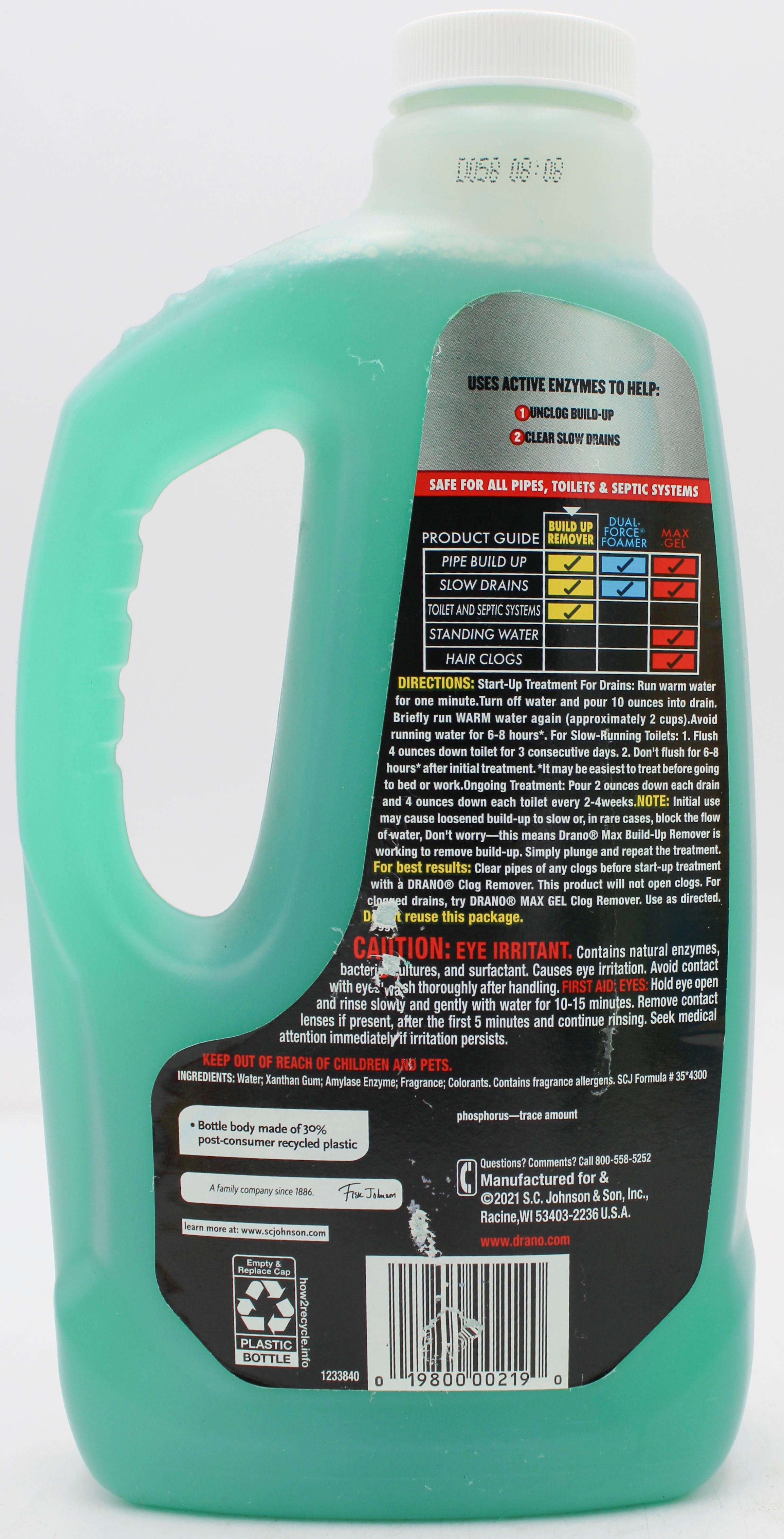 SP DRANO DRAIN CLEANER BUILD UP REMOVER 30OZ