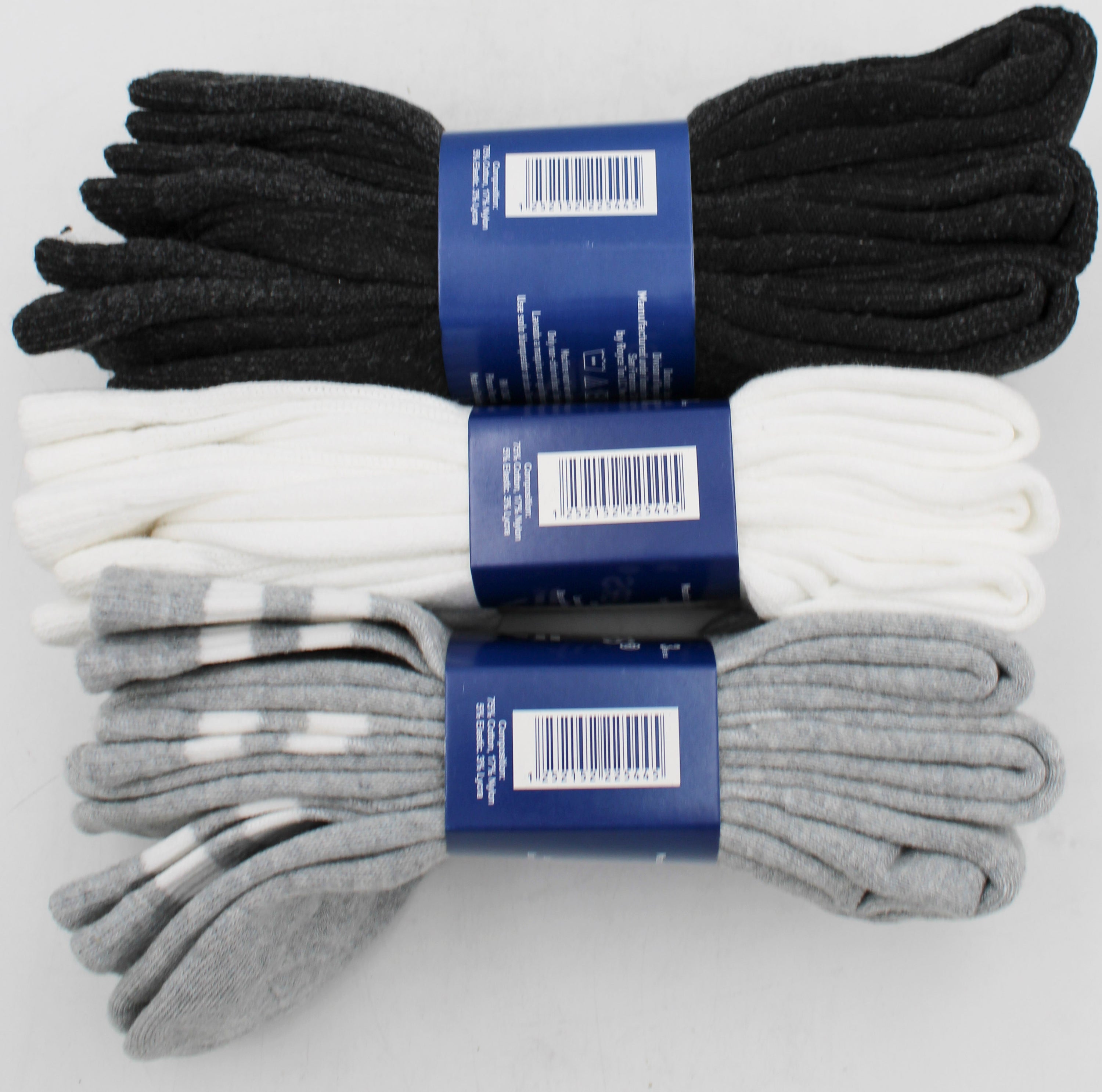 DOCKERS 3PK CREW SOCK - ASST COLORS NI