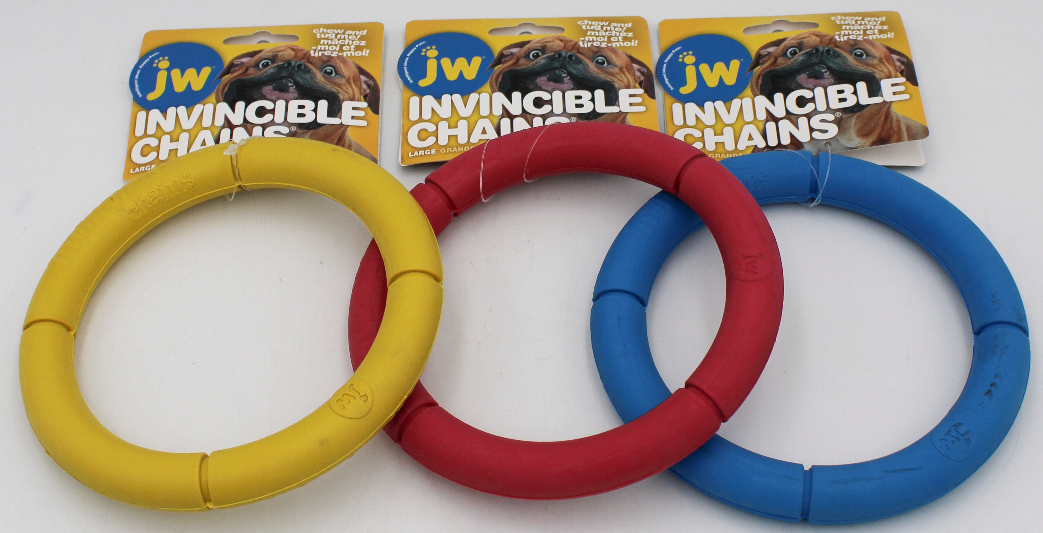 JW INVINCIBLE CHAINS SINGLE LINK DOG TOY