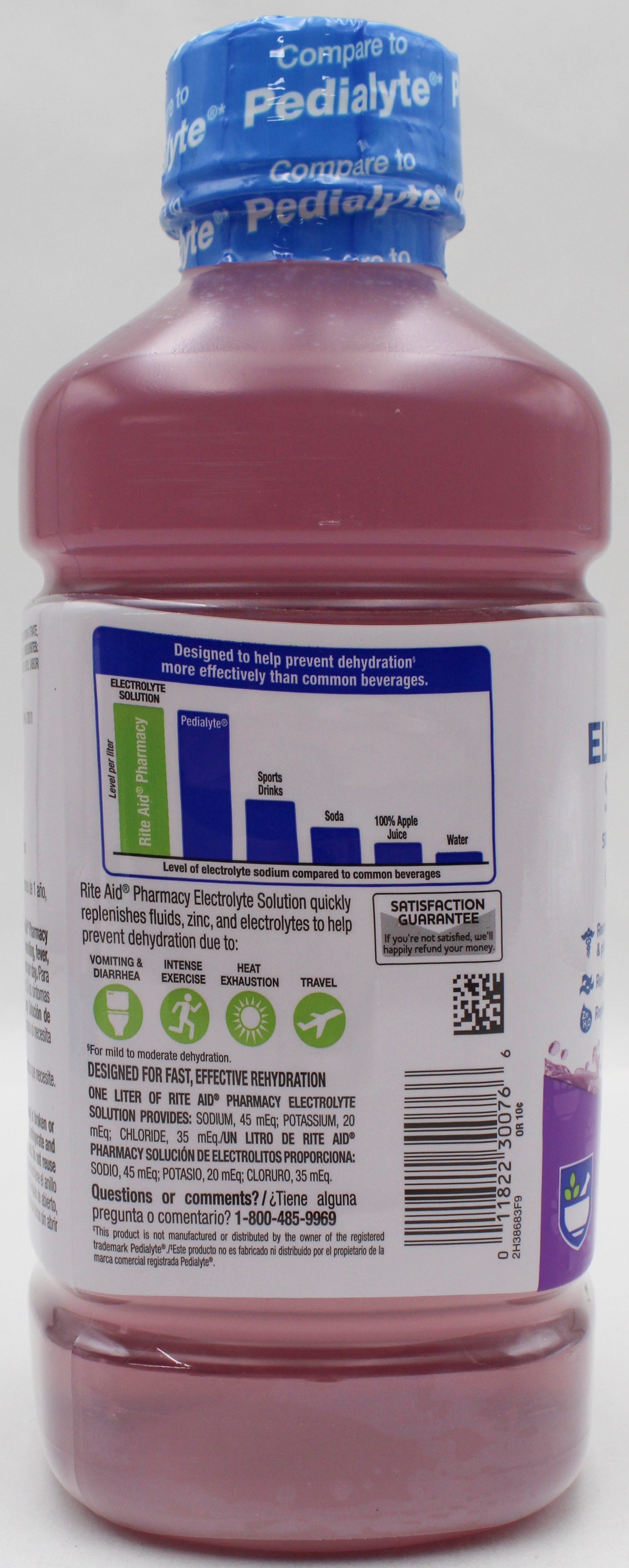 Rite Aid Electrolyte Solution Grape 33.8fl oz (Exp 02/2027)