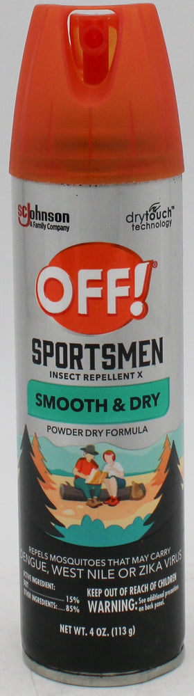 SP OFF! SPORTSMEN INSECT REPELLENT 4oz-SMOOTH & DRY