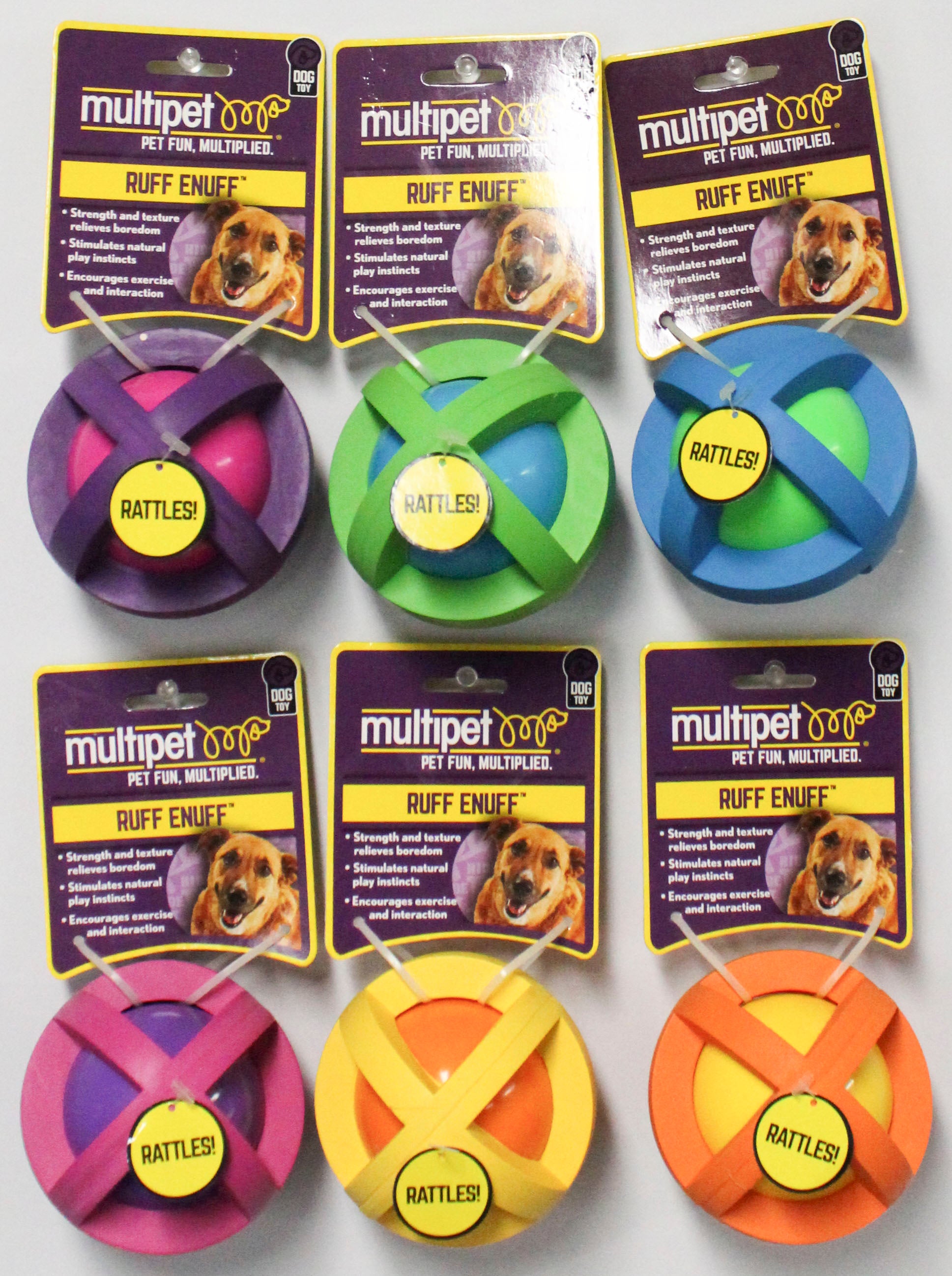 MULTIPET BOINGO BALL DOG TOY - 3.5"